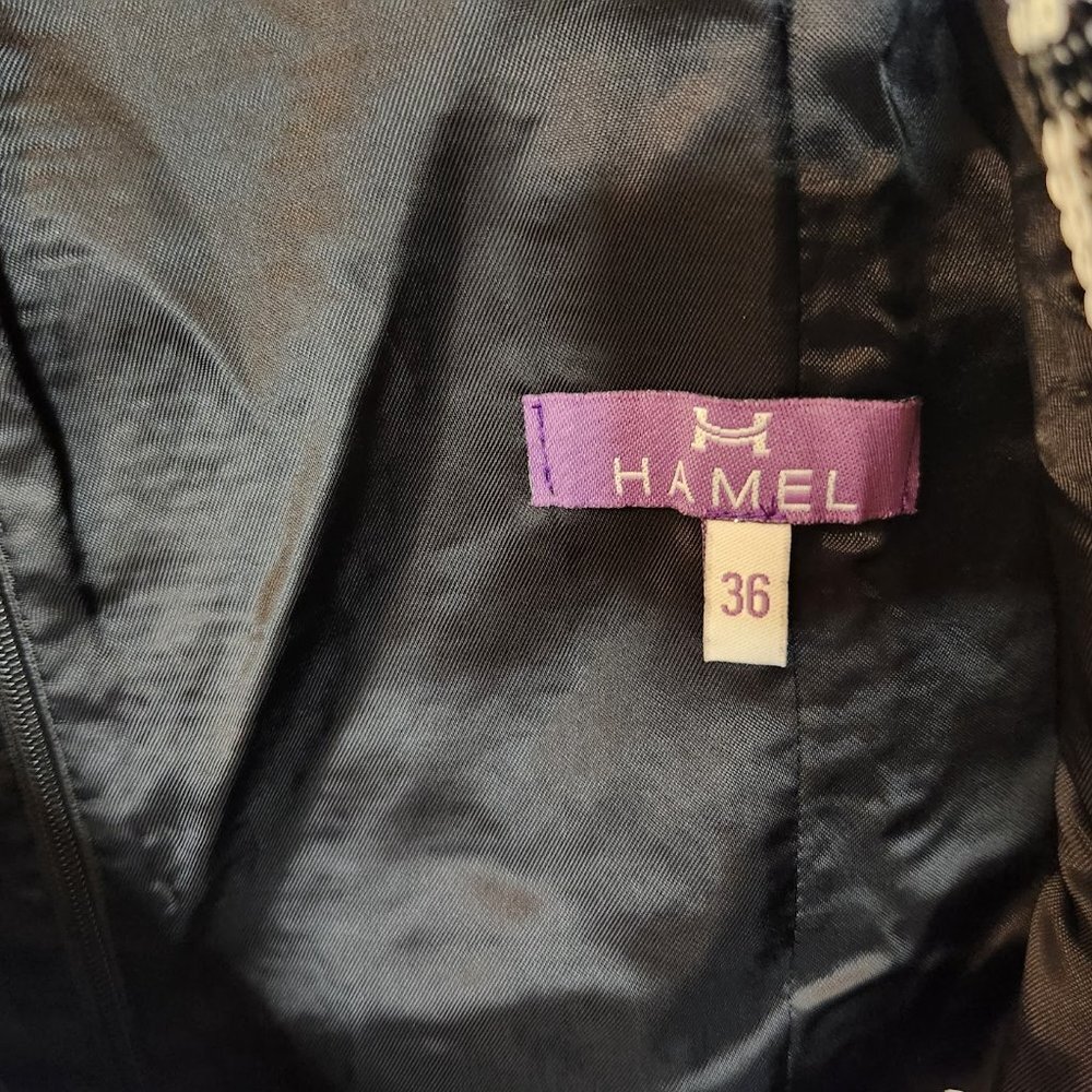 Hamel Sequin Houndstooth Plunging V Midi Dress - image 8